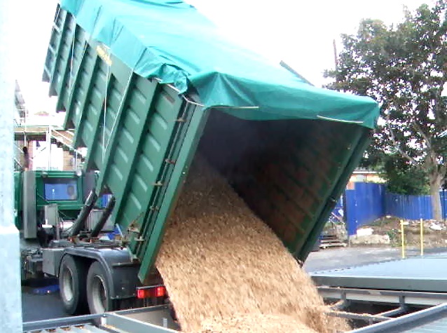 Biomass woodchip delivery