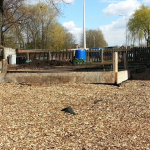 Landscaping woodchip