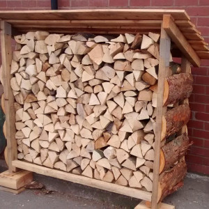 Firewood storage shed
