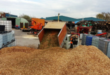 Woodchip offloading at the yard