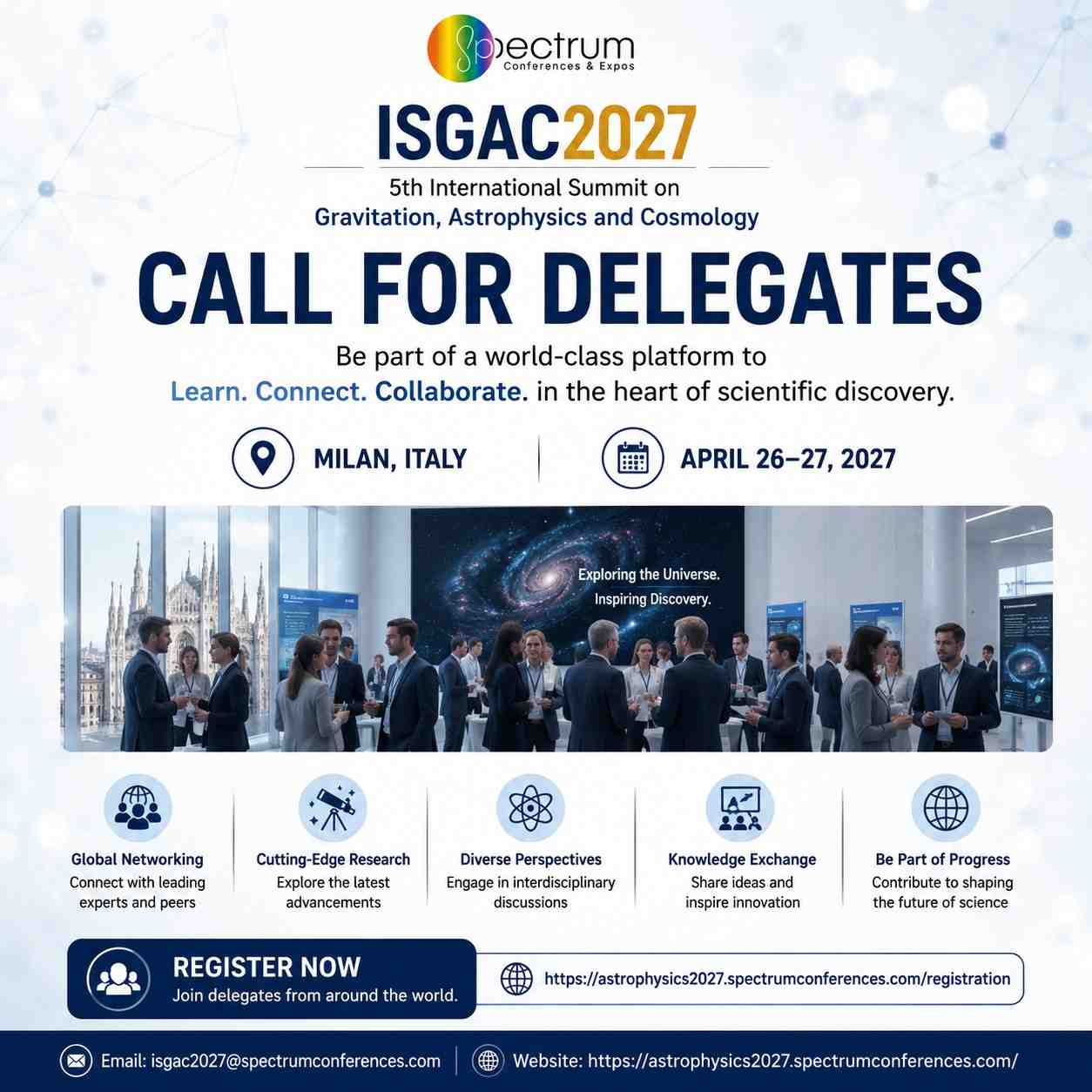 5th International Summit on Gravitation, Astrophysics and Cosmology